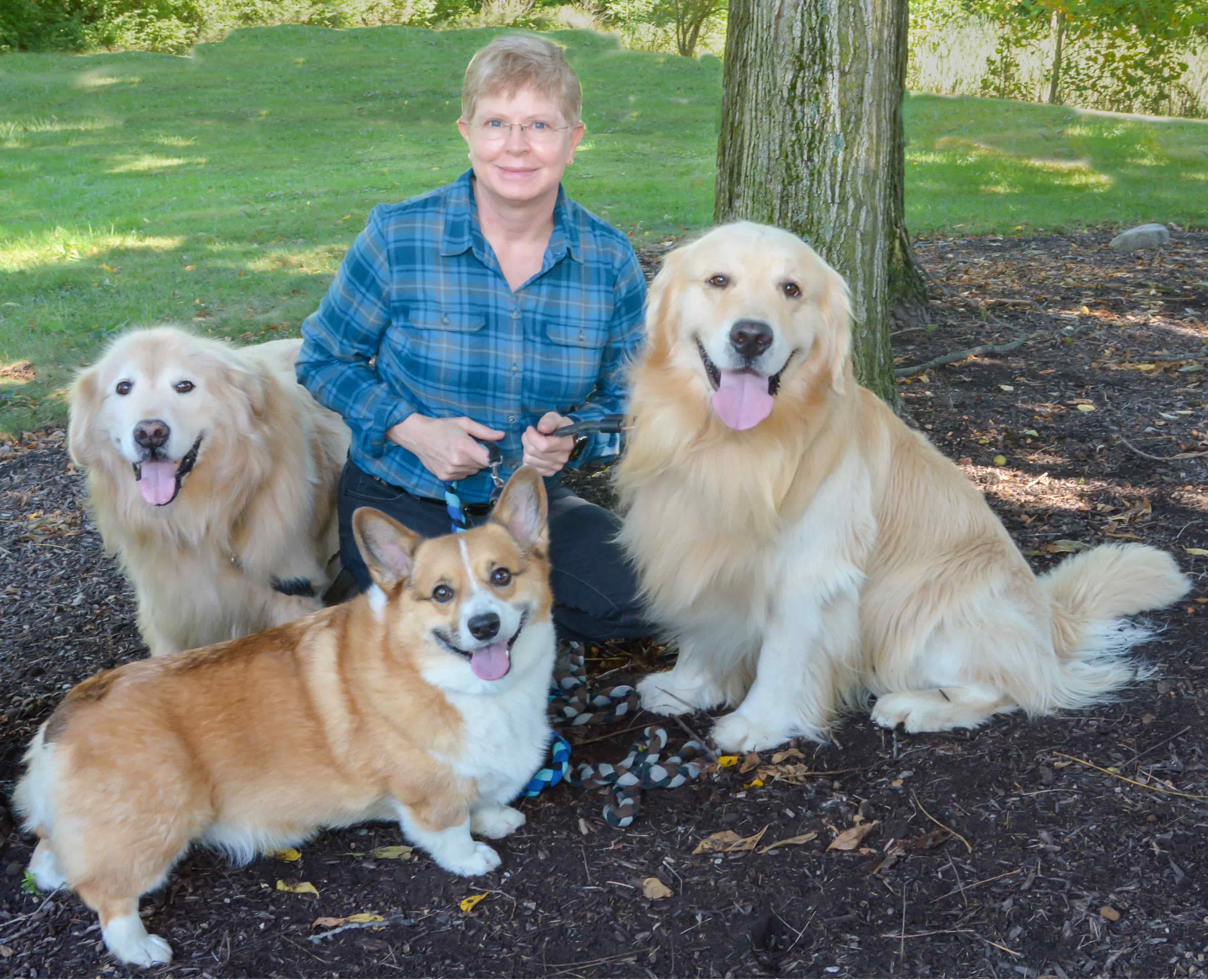 Dr. Kelley and her Dogs
